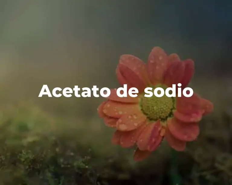 Acetato de sodio