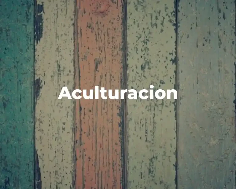 Aculturacion