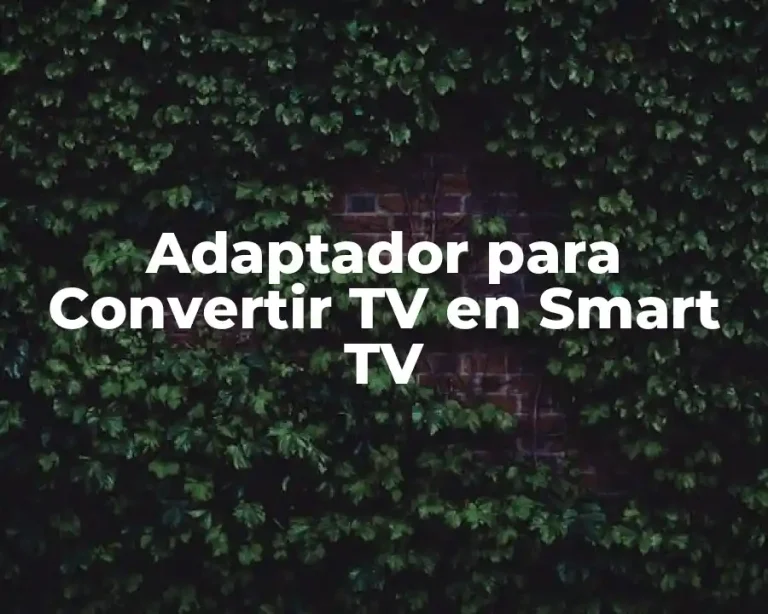 Adaptador para Convertir TV en Smart TV