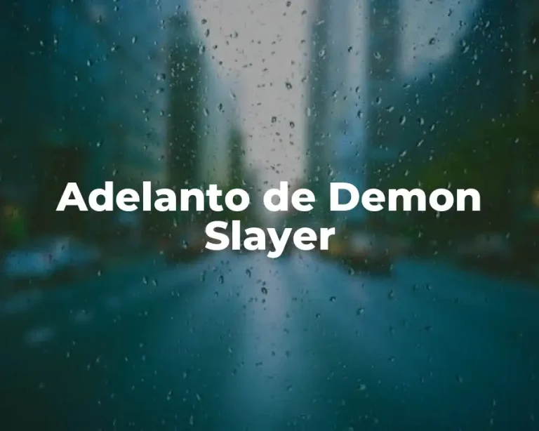 Adelanto de Demon Slayer