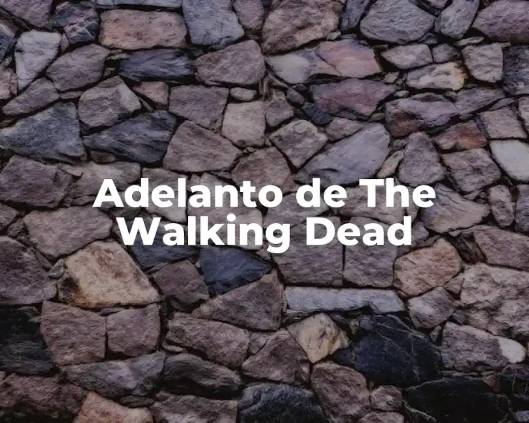 Adelanto de The Walking Dead