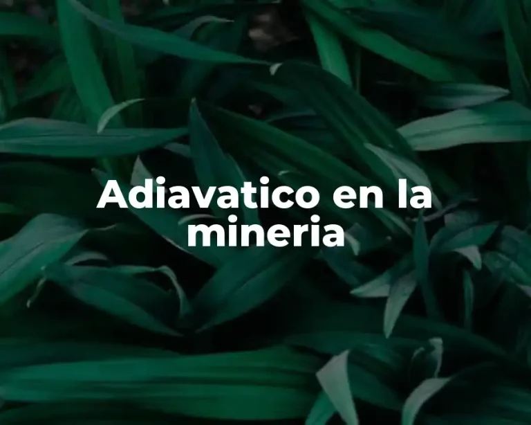 Adiavatico en la mineria