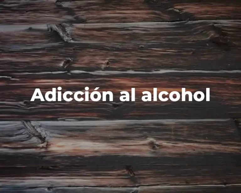 Adicción al alcohol