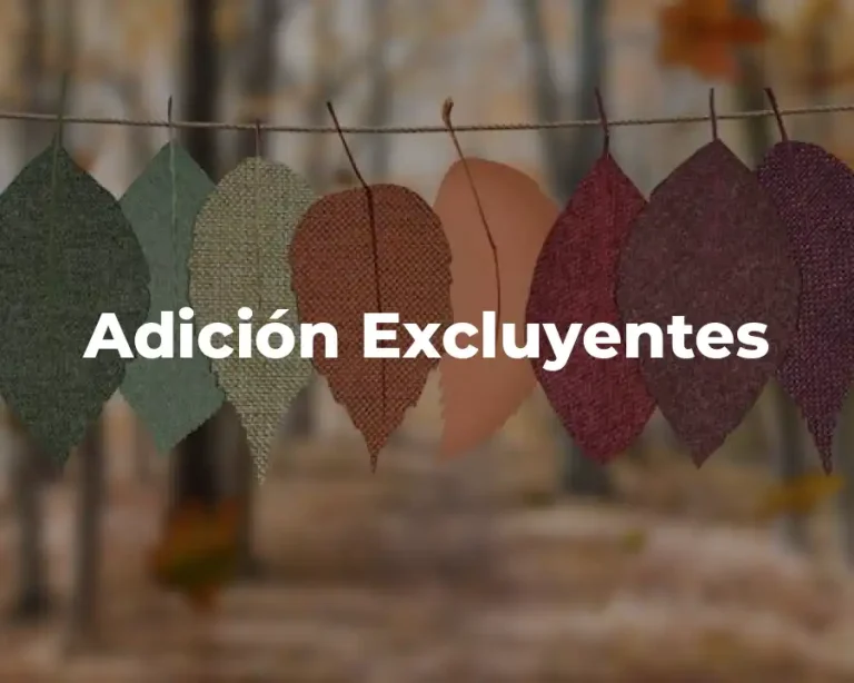 Adición Excluyentes