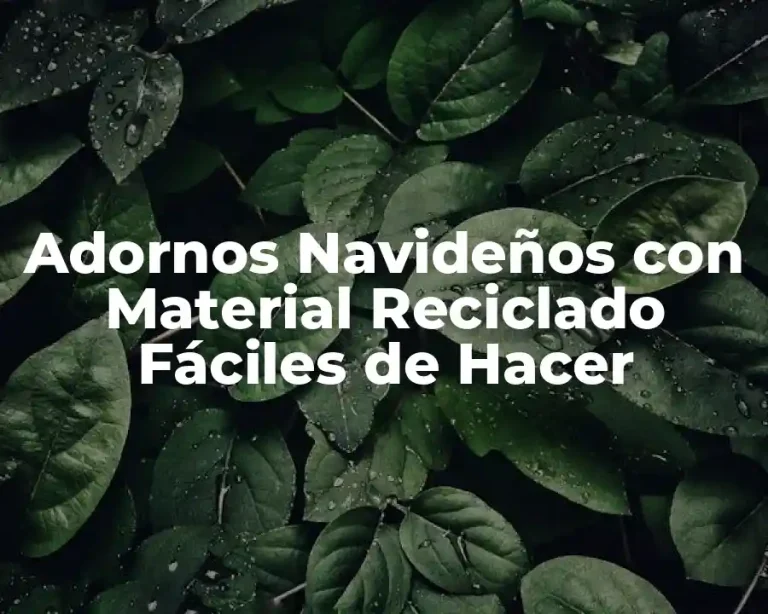Adornos Navideños con Material Reciclado Fáciles de Hacer