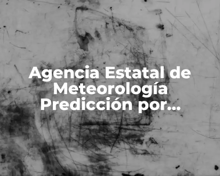 Agencia Estatal de Meteorología Predicción por Municipios
