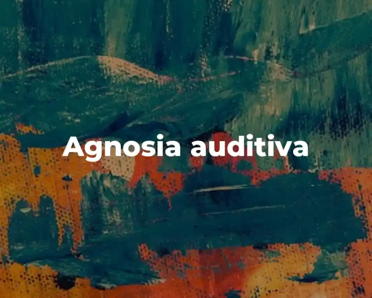 Agnosia auditiva