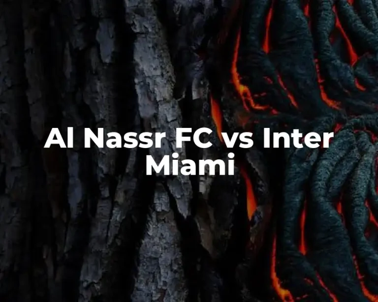 Al Nassr FC vs Inter Miami