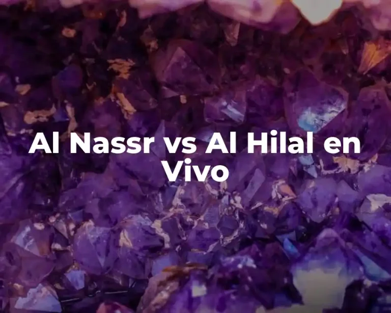 Al Nassr vs Al Hilal en Vivo