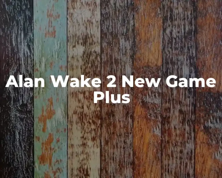 Alan Wake 2 New Game Plus