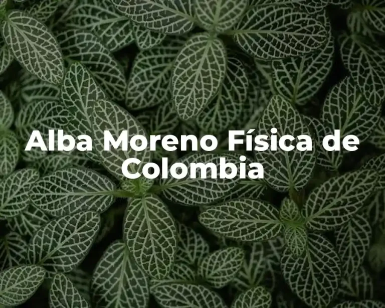 Alba Moreno Física de Colombia