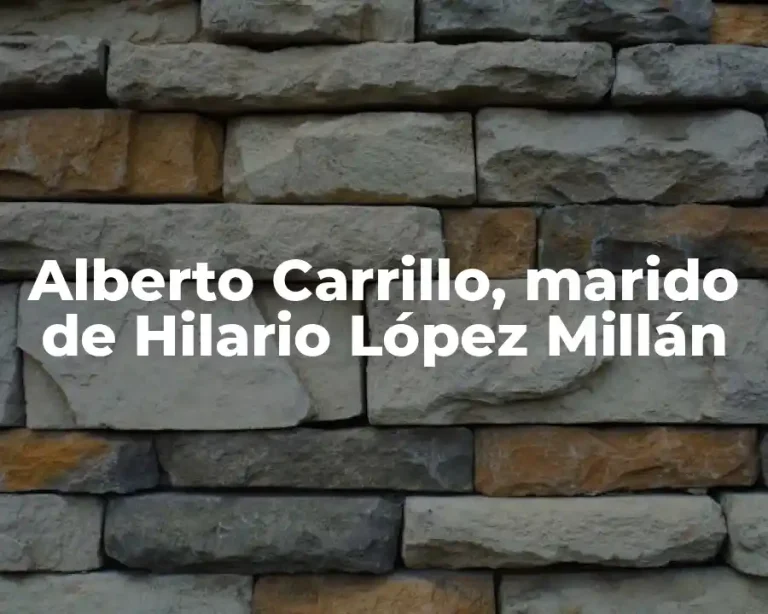 Alberto Carrillo, marido de Hilario López Millán