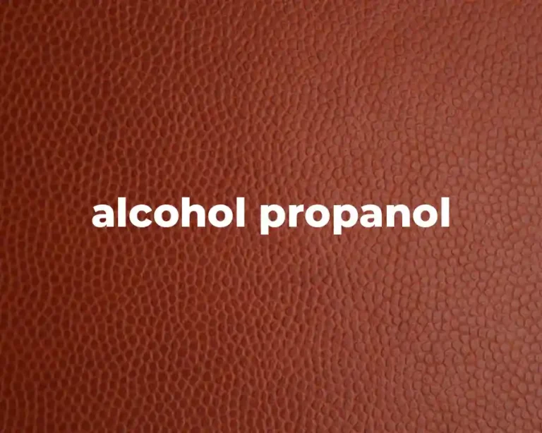 alcohol propanol