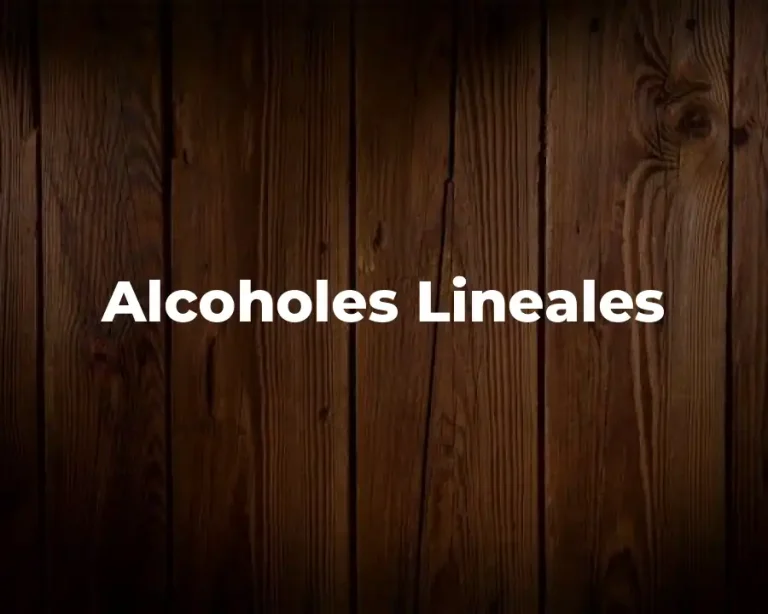Alcoholes Lineales