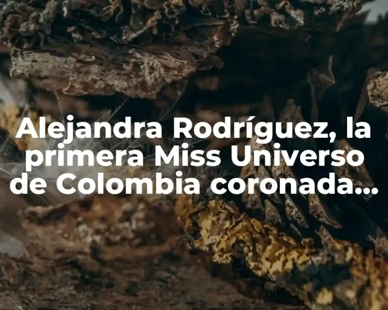 Alejandra Rodríguez, la primera Miss Universo de Colombia coronada en Buenos Aires