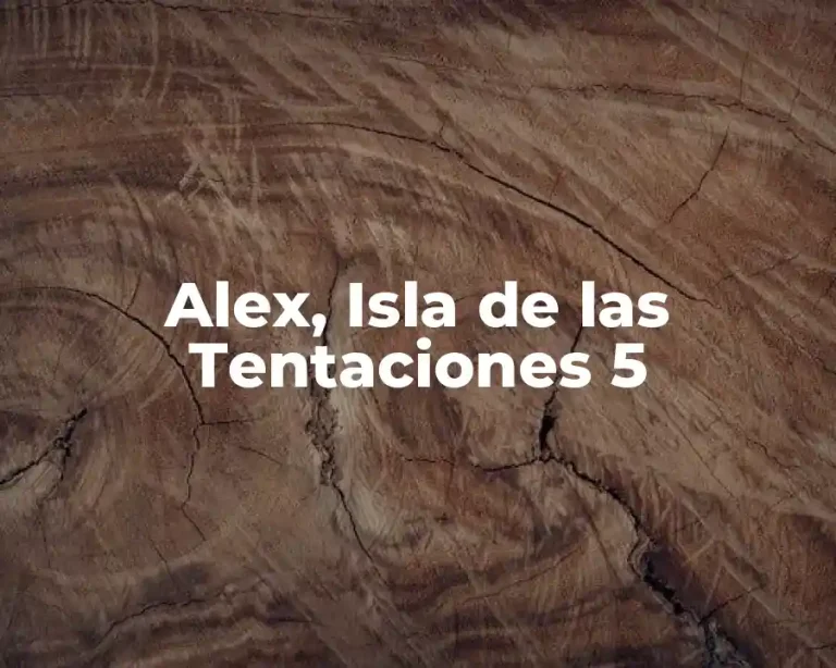 Alex, Isla de las Tentaciones 5