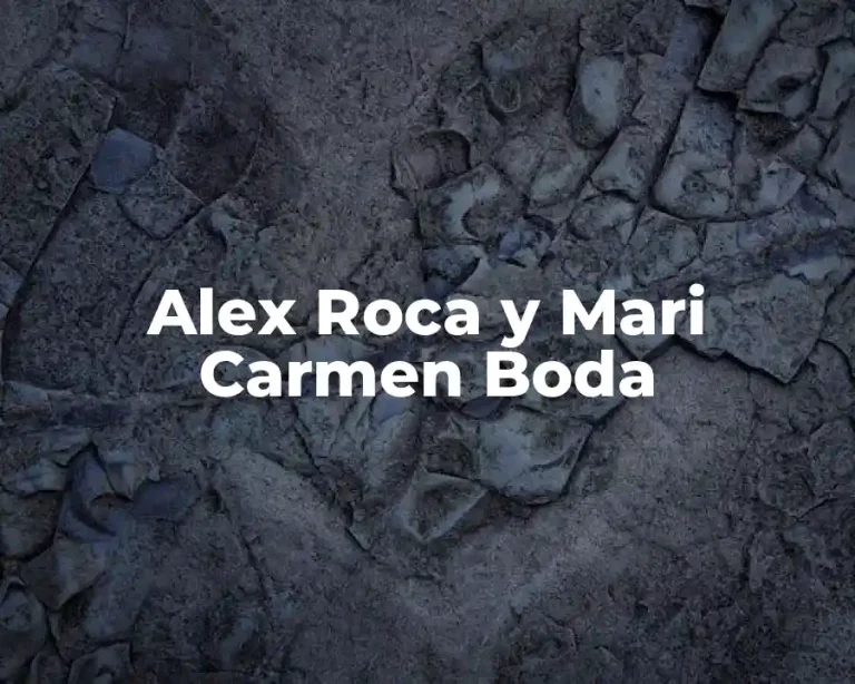 Alex Roca y Mari Carmen Boda