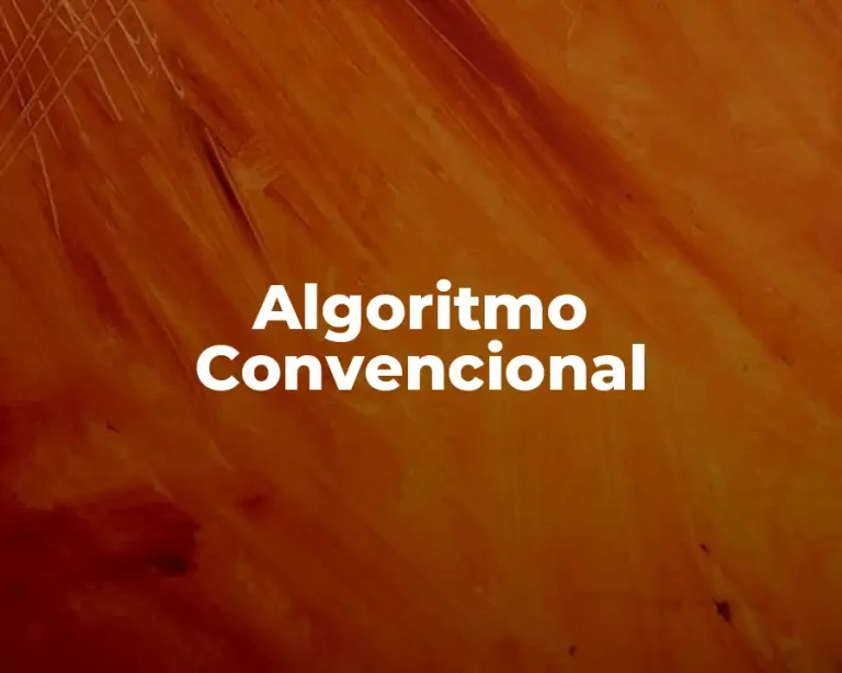 Algoritmo Convencional