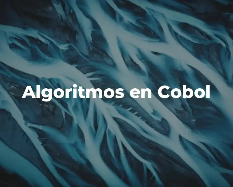 Algoritmos en Cobol