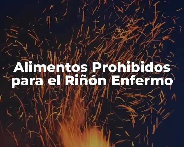 Alimentos Prohibidos para el Riñón Enfermo