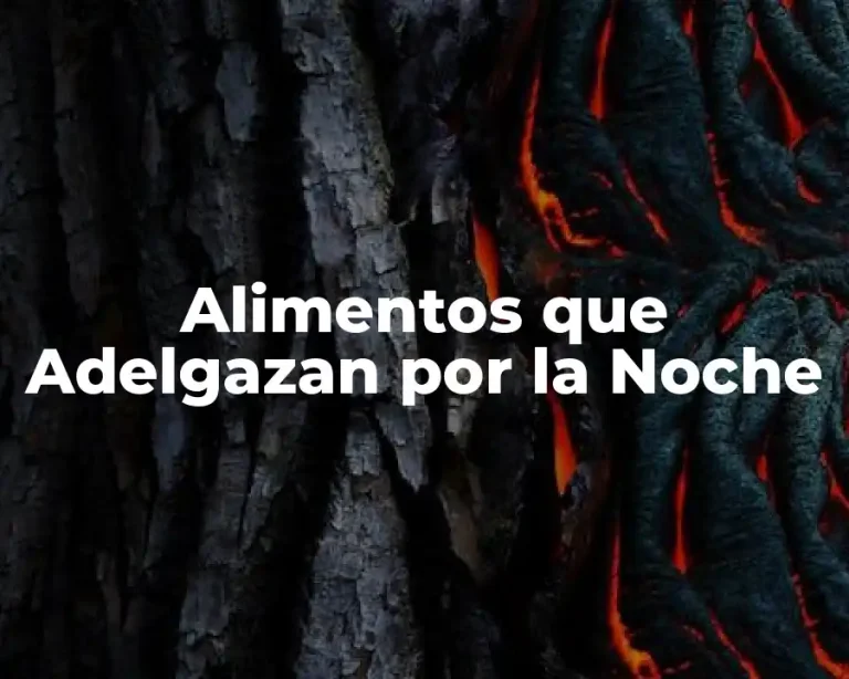 Alimentos que Adelgazan por la Noche