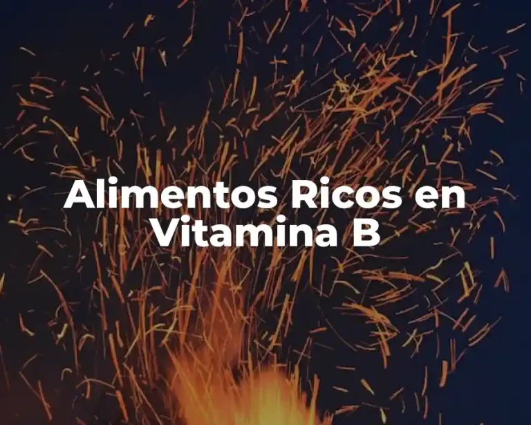 Alimentos Ricos en Vitamina B