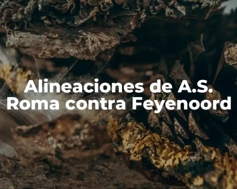 Alineaciones de A.S. Roma contra Feyenoord