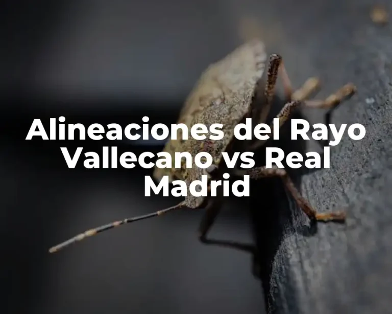 Alineaciones del Rayo Vallecano vs Real Madrid