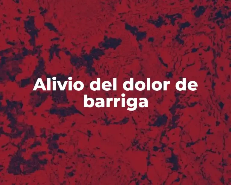 Alivio del dolor de barriga