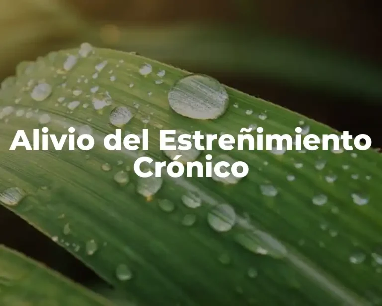 Alivio del Estreñimiento Crónico