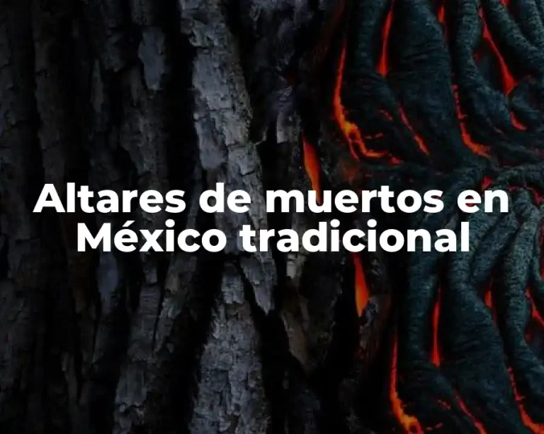 Altares de muertos en México tradicional