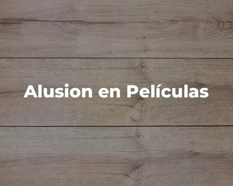 Alusion en Películas