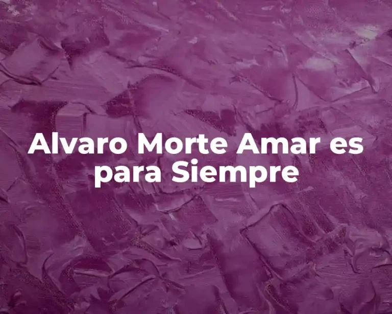 Alvaro Morte Amar es para Siempre