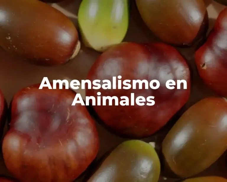 Amensalismo en Animales