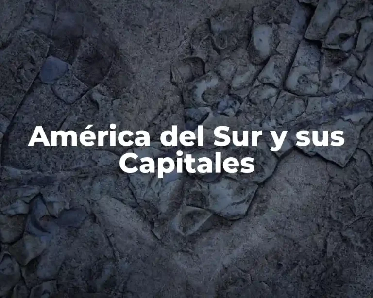 América del Sur y sus Capitales