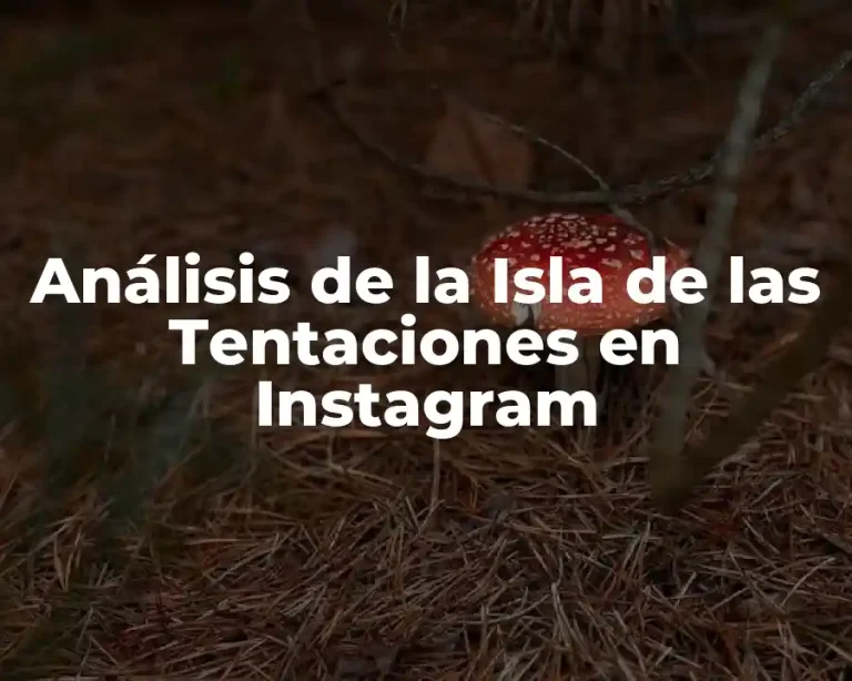Análisis de la Isla de las Tentaciones en Instagram
