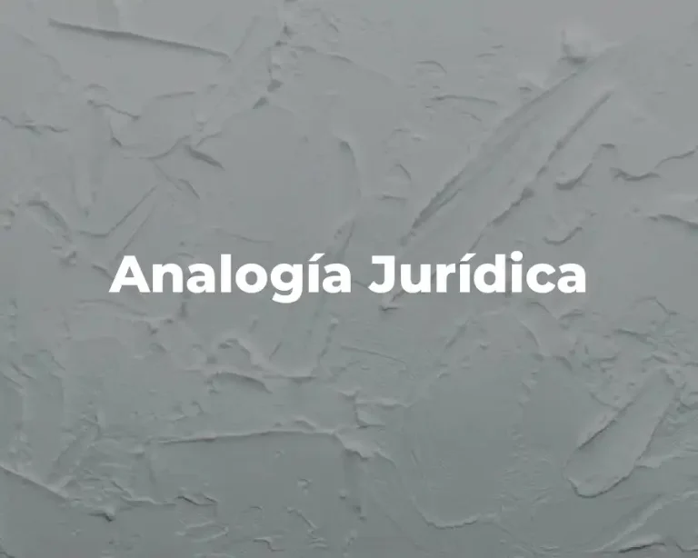Analogía Jurídica