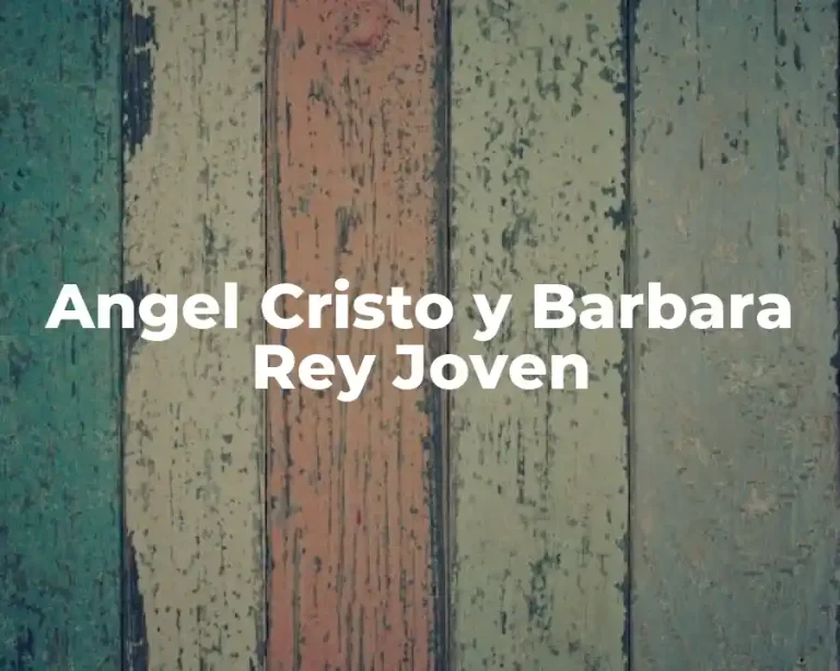 Angel Cristo y Barbara Rey Joven