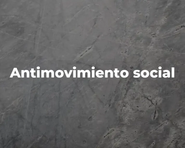 Antimovimiento social