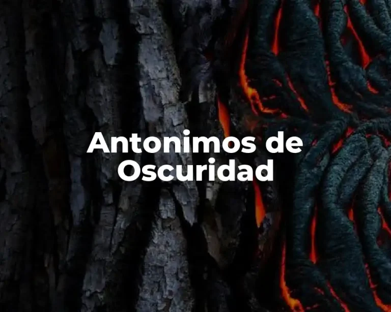 Antonimos de Oscuridad