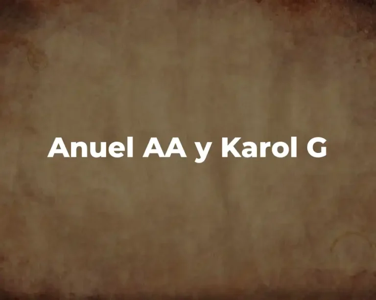 Anuel AA y Karol G