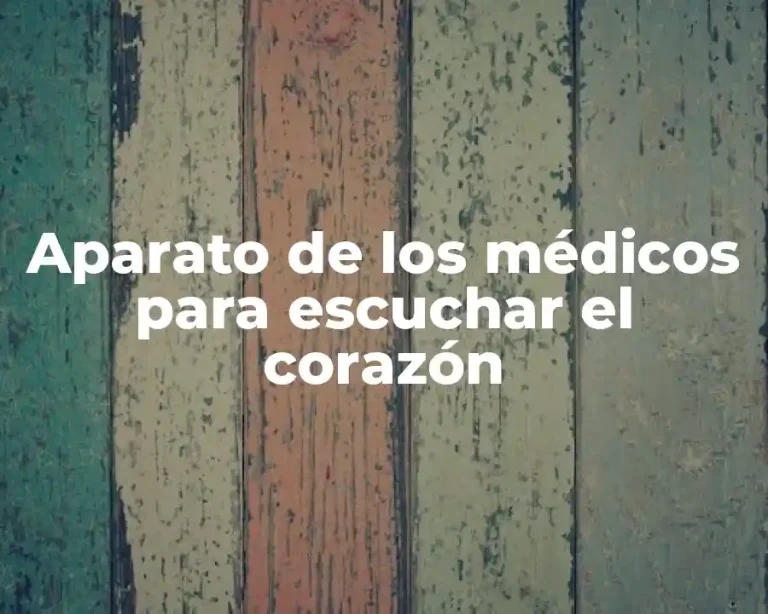 Aparato de los médicos para escuchar el corazón