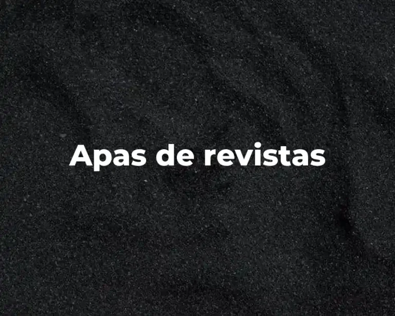 Apas de revistas
