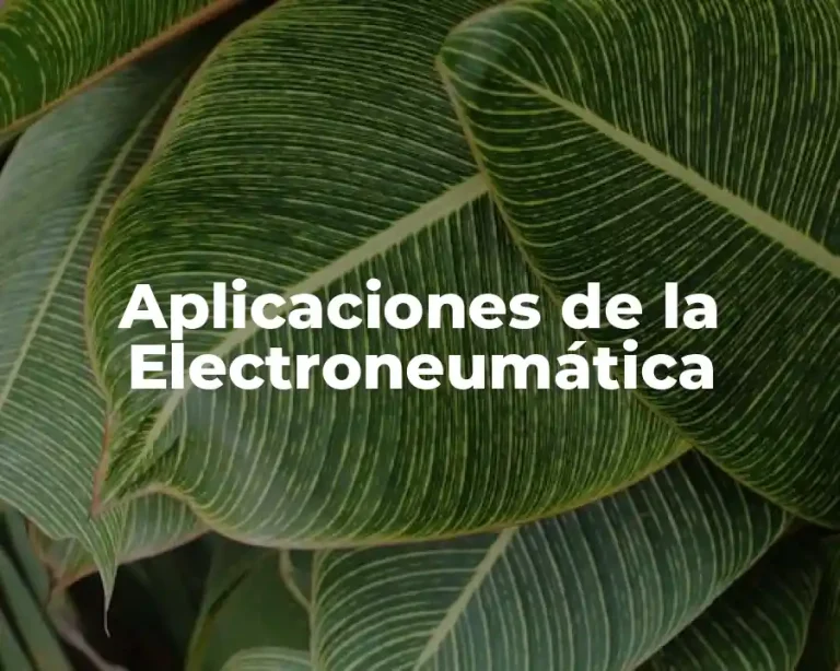 Aplicaciones de la Electroneumática
