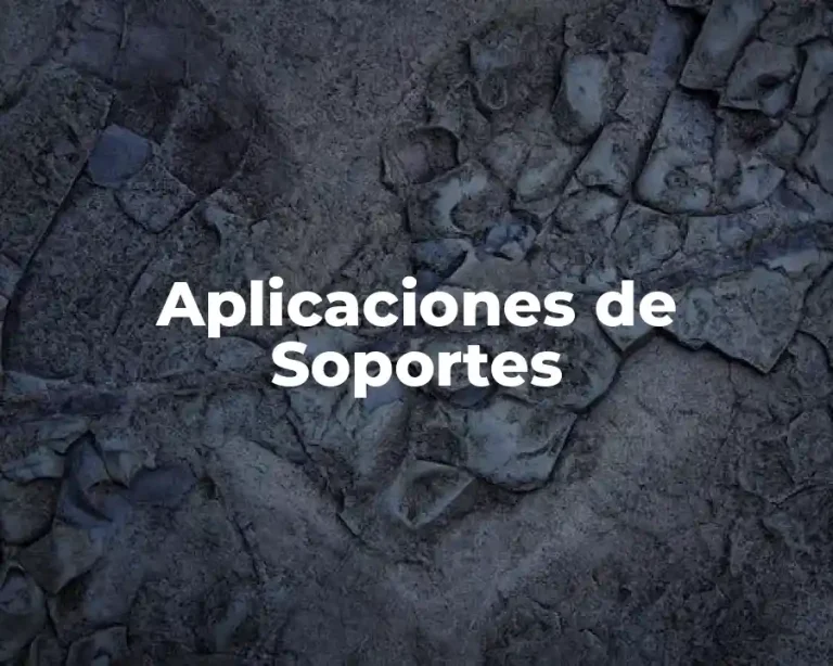 Aplicaciones de Soportes