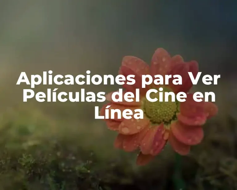 Aplicaciones para Ver Películas del Cine en Línea