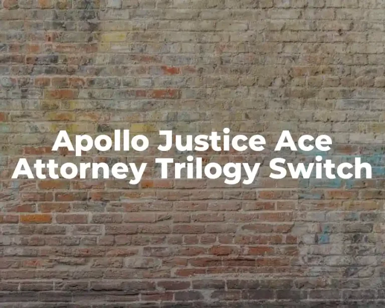 Apollo Justice Ace Attorney Trilogy Switch