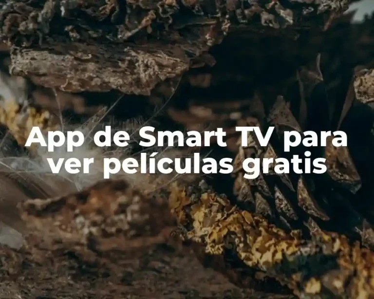 App de Smart TV para ver películas gratis