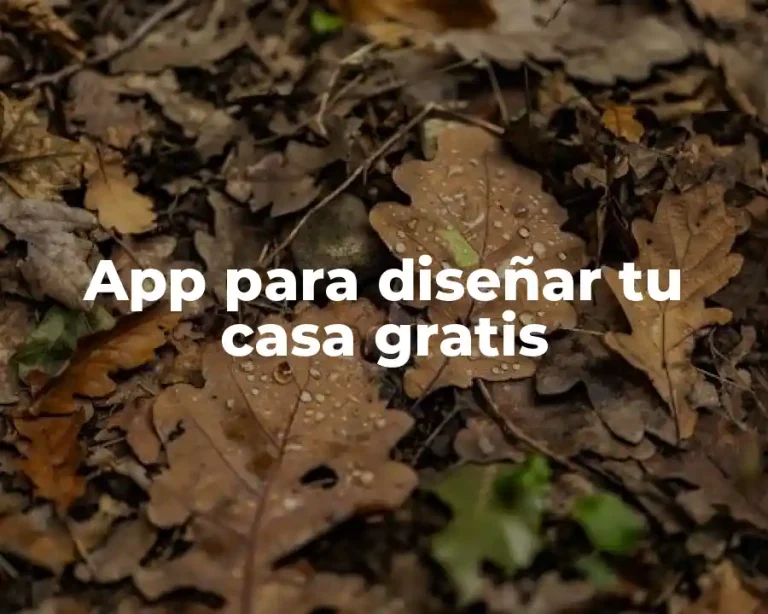 App para diseñar tu casa gratis