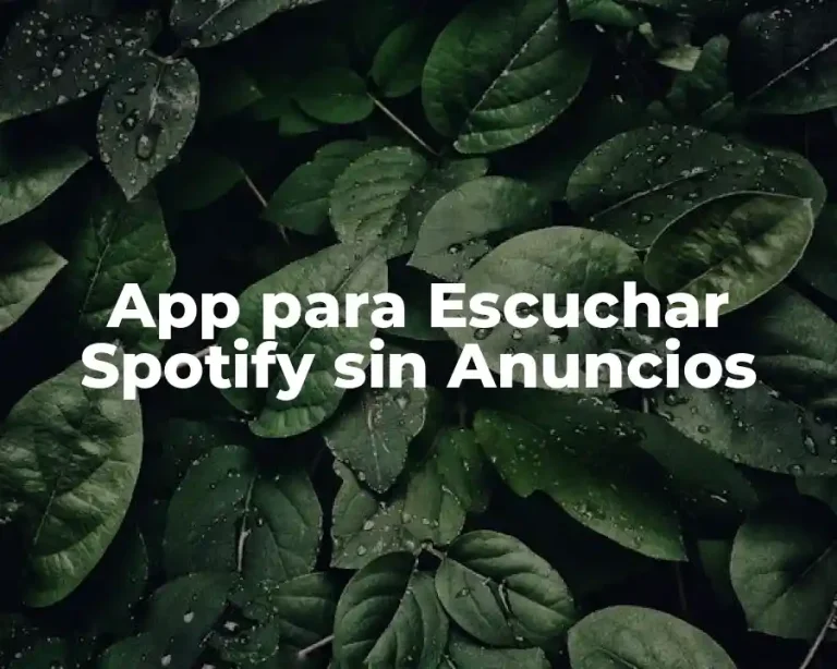 App para Escuchar Spotify sin Anuncios